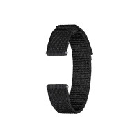 SAMSUNG Galaxy Watch 6, 5, 4 Series Fabric Band, Slim, Nylon for Men and Women, Smartwatch Replacement Strap, One Click Attachment, Small/Medium, Black